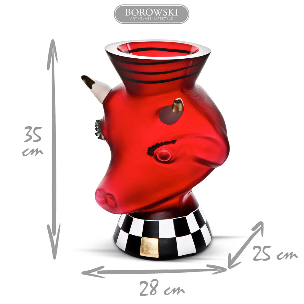 [product_option3], ANIMALIA "RED NECK" - Vase, Vase, 博羅夫斯基藝術水晶 | 中國官方 Borowski