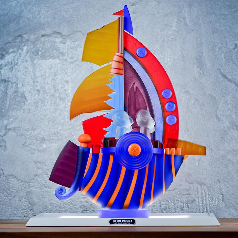 [product_option3], SAILBOAT MEDIUM - Object by PB, Art sculpture, 博羅夫斯基藝術水晶 | 中國官方 Borowski