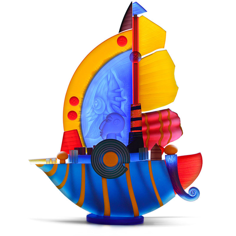 [product_option3], SAILBOAT MEDIUM - Object by PB, Art sculpture, 博羅夫斯基藝術水晶 | 中國官方 Borowski