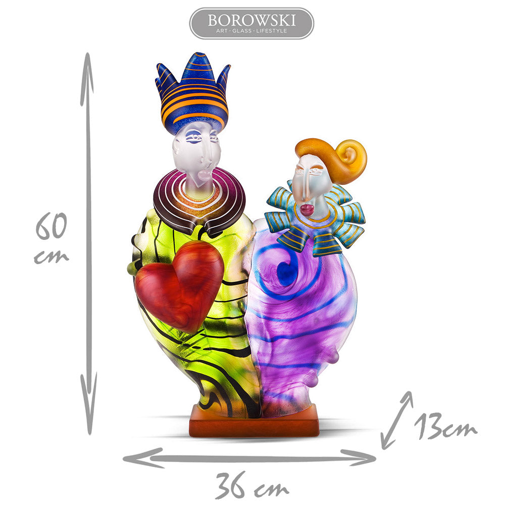 [product_option3], KING & QUEEN - Object by SJB, Art sculpture, 博羅夫斯基藝術水晶 | 中國官方 Borowski