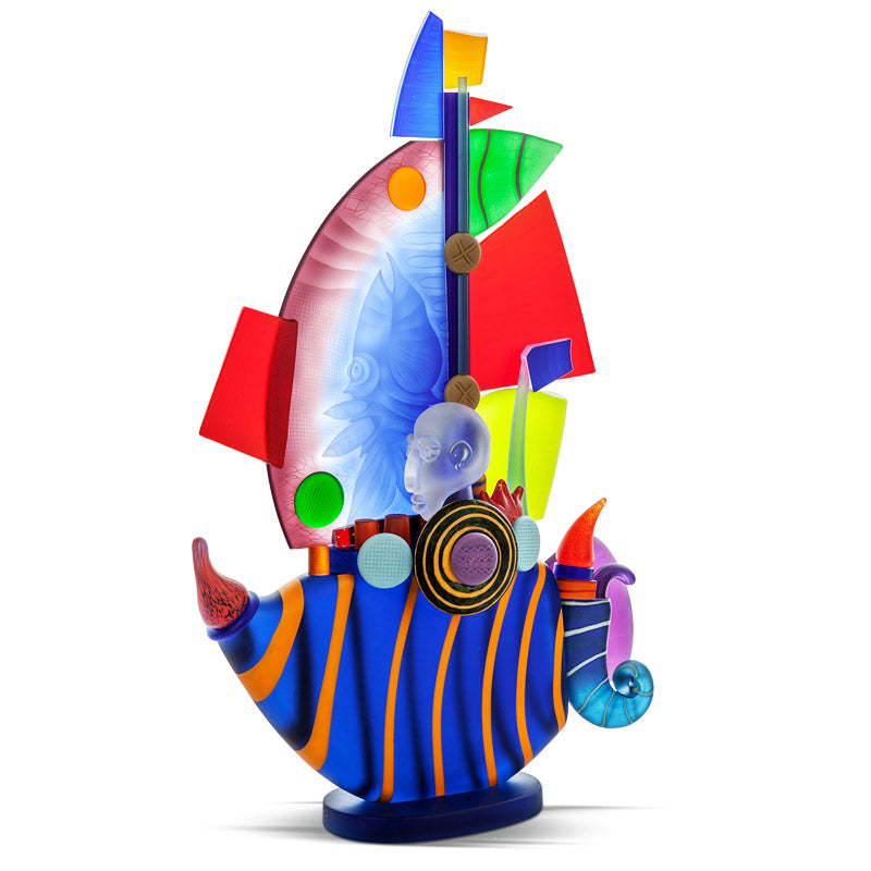 [product_option3], SAILBOAT LARGE - Object by PB, Art sculpture, 博羅夫斯基藝術水晶 | 中國官方 Borowski