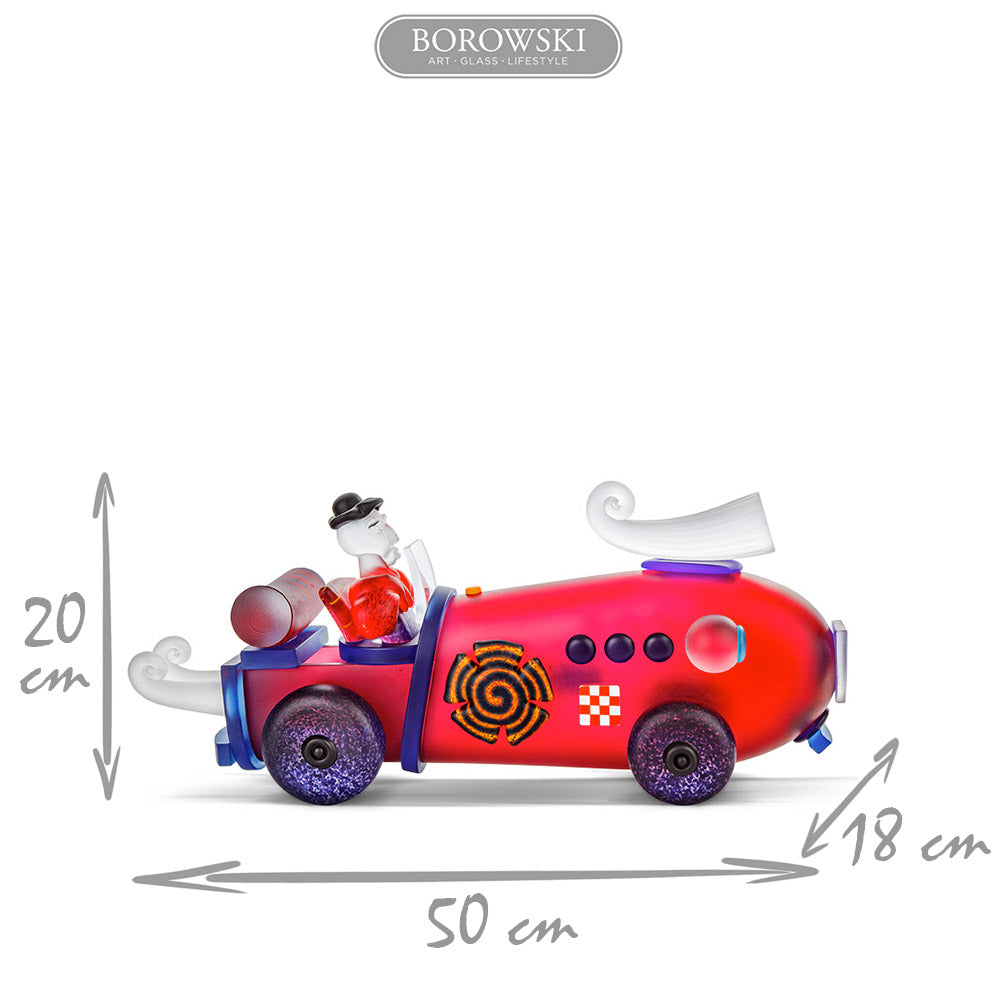 [product_option3], RETRO CAR & HIS MAN - Object by PB, Art sculpture, 博羅夫斯基藝術水晶 | 中國官方 Borowski