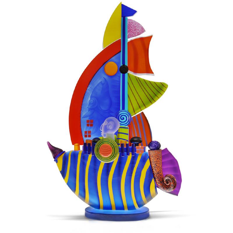 [product_option3], SAILBOAT LARGE - Object by PB, Art sculpture, 博羅夫斯基藝術水晶 | 中國官方 Borowski