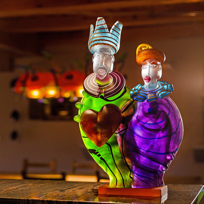 [product_option3], KING & QUEEN - Object by SJB, Art sculpture, 博羅夫斯基藝術水晶 | 中國官方 Borowski