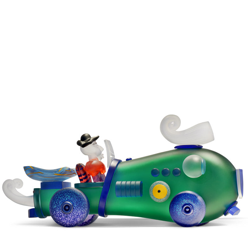 [product_option3], RETRO CAR & HIS MAN - Object by PB, Art sculpture, 博羅夫斯基藝術水晶 | 中國官方 Borowski